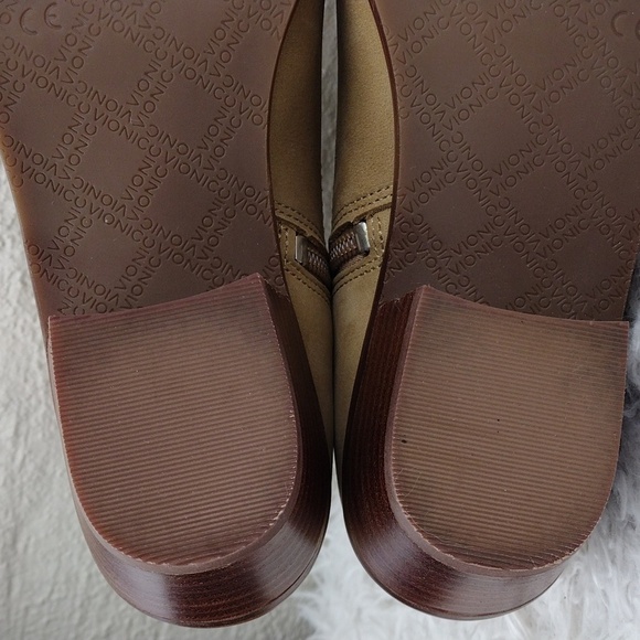 Vionic Roselyn Tan Suede Leather Weather Resistant Side Zip Low Heel Ankle Boot - Picture 10 of 16